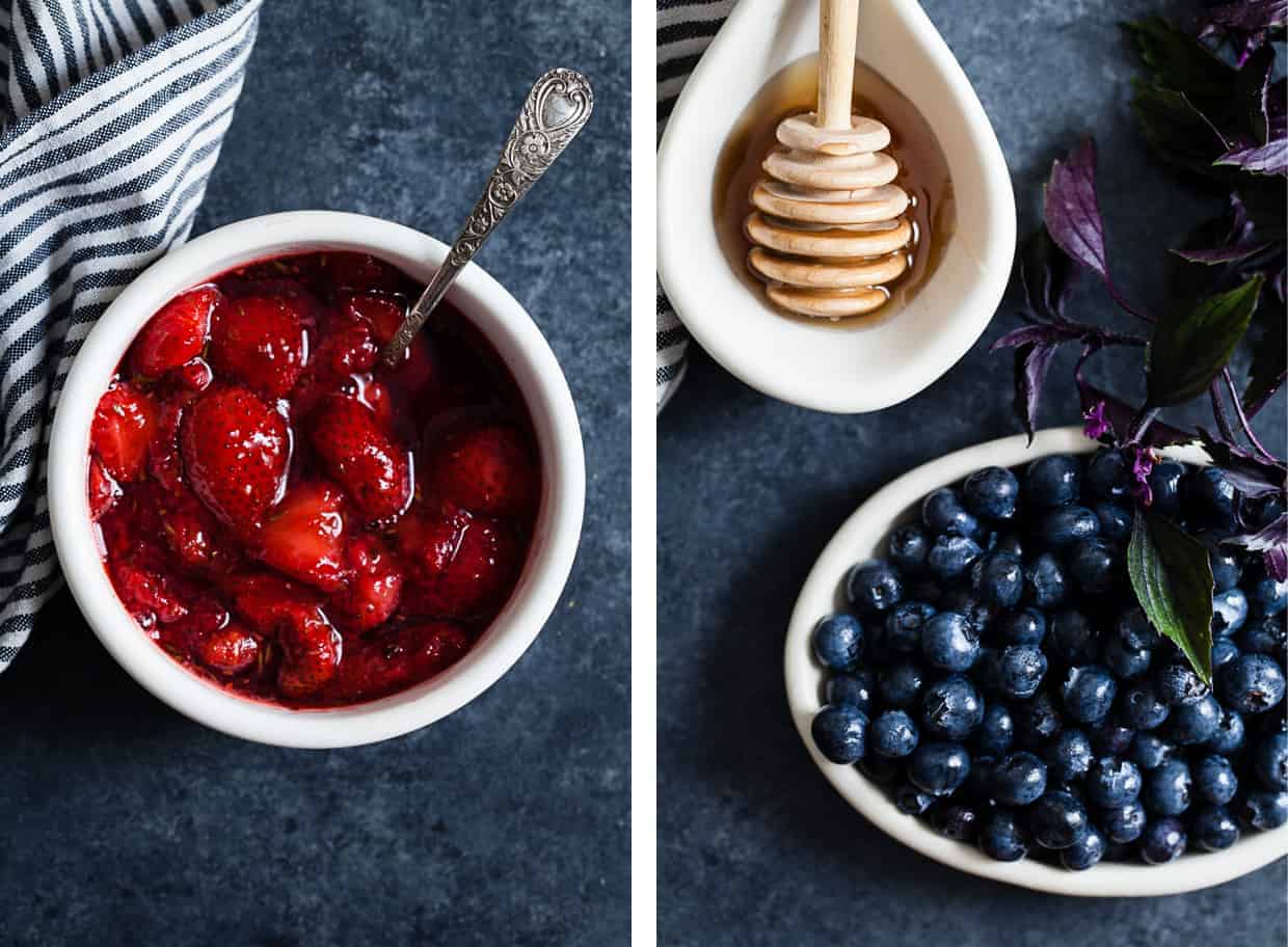 Berry, Herb, & Cheese Toasts