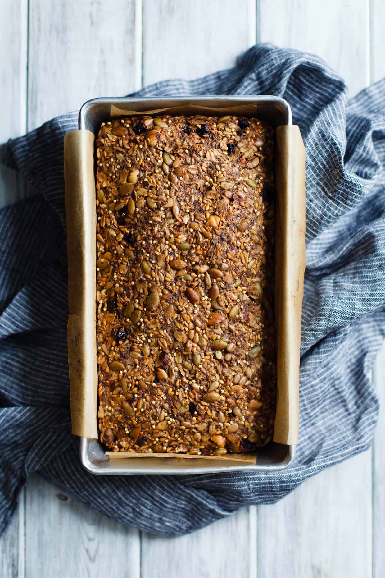 Cinnamon Raisin Seed and Nut Bread (Gluten-free & Vegan)