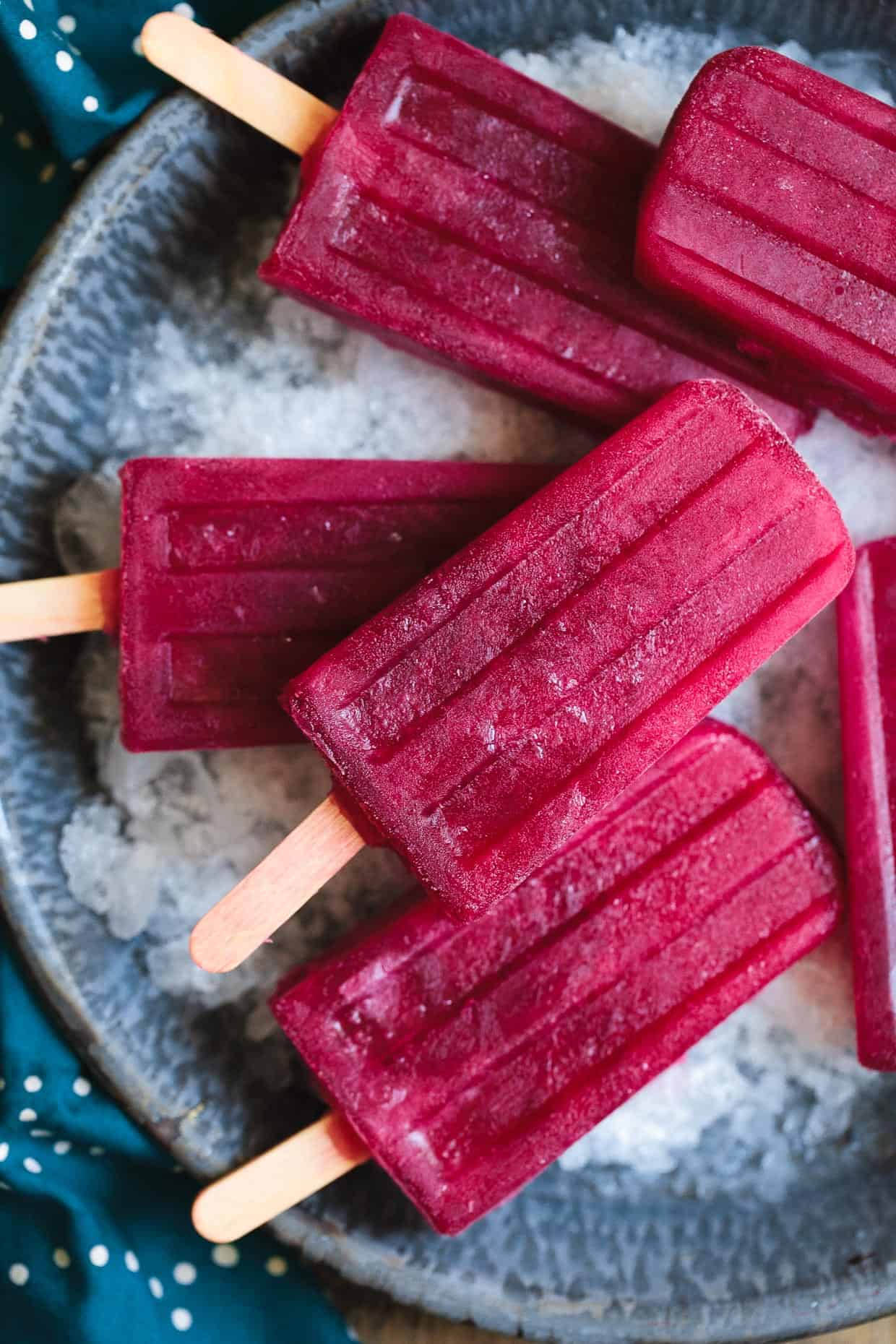 Hibiscus Lemonade Popsicles