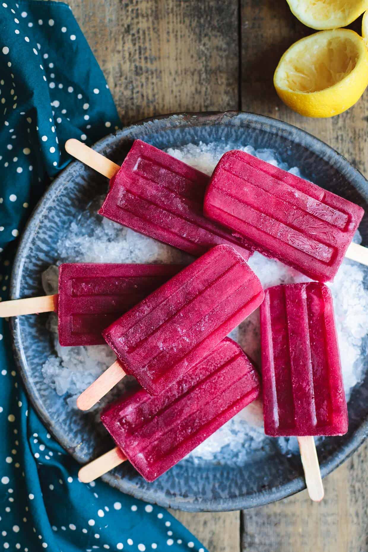 Hibiscus Lemonade Popsicles