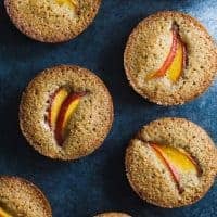 Pepita Financiers with Nectarines {gluten-free & nut-free}