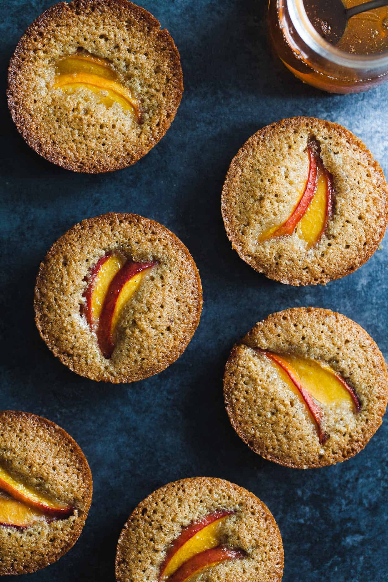 Pepita Financiers with Nectarines {gluten-free & nut-free}