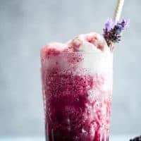 Lavender Earl Gray Blackberry Ice Cream Floats