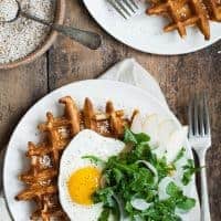 Gluten-free Savory Amaranth Waffles