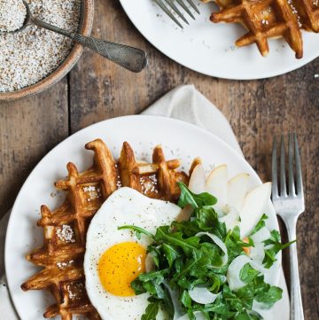 Gluten-free Savory Amaranth Waffles