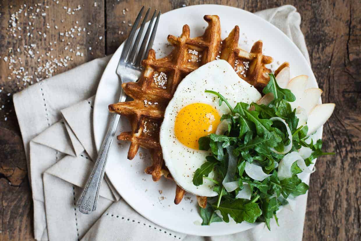 Gluten-free Savory Amaranth Waffles