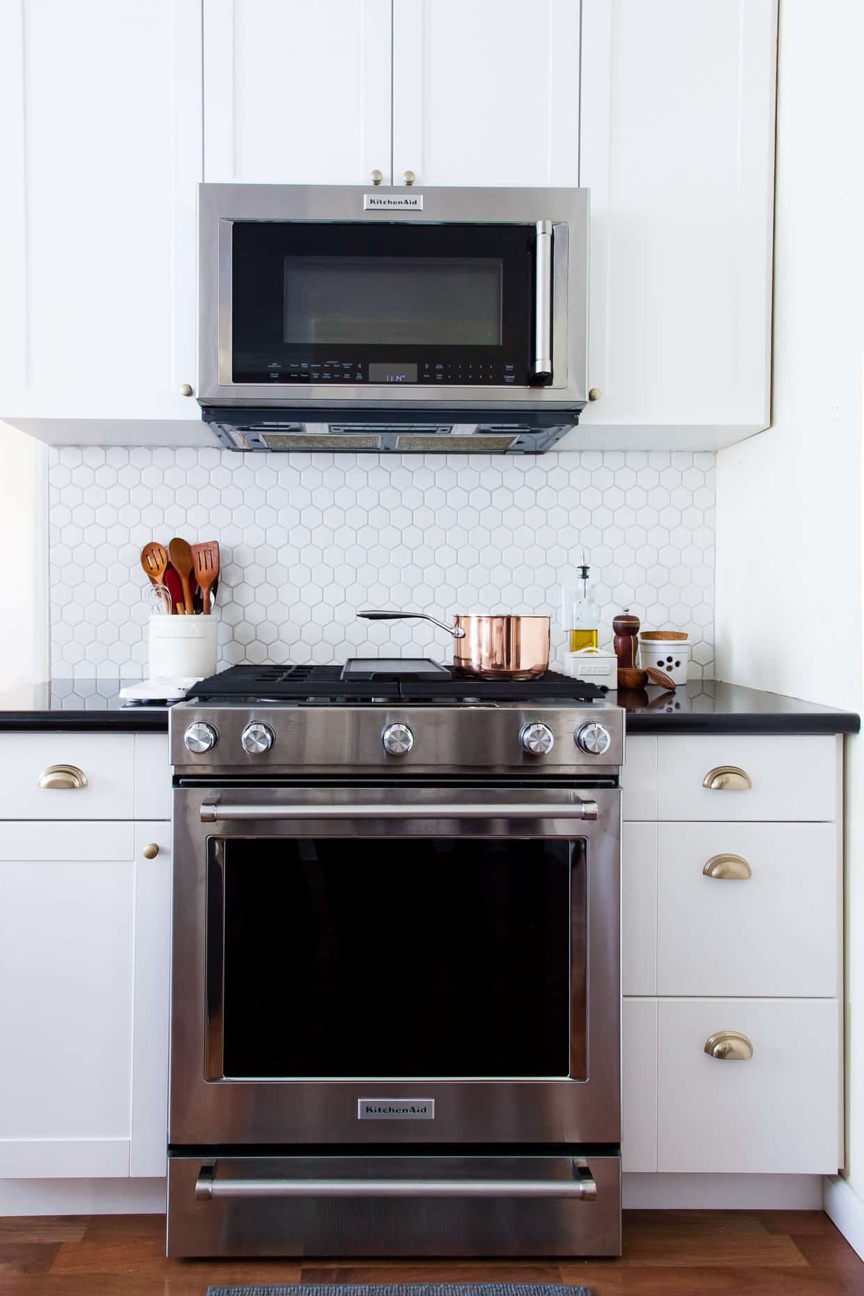 Inside Snixy Kitchen - Hex Backsplash