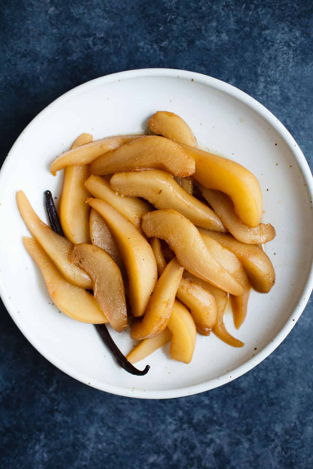 Spiced Chai Poached Pears