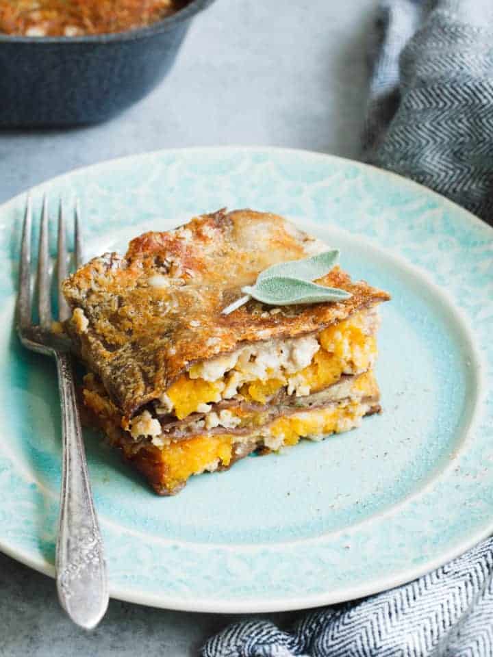 Butternut Squash Lasagna with Chestnut Pasta