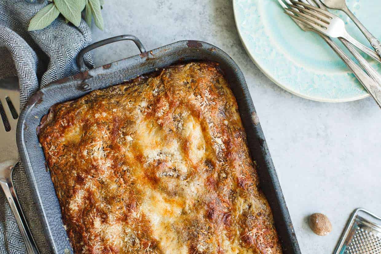 Butternut Squash Lasagna with Chestnut Pasta