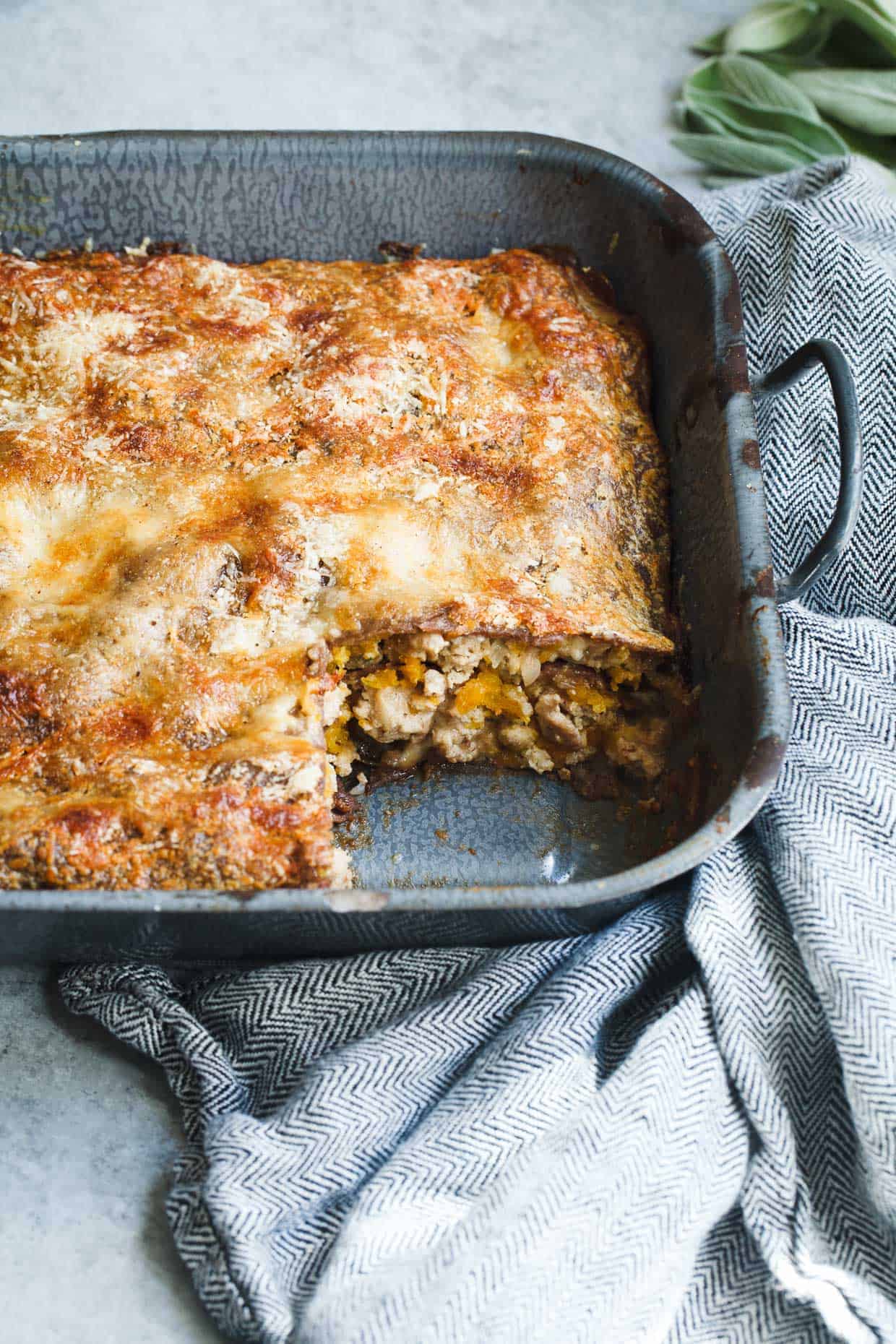 Butternut Squash Lasagna with Chestnut Pasta