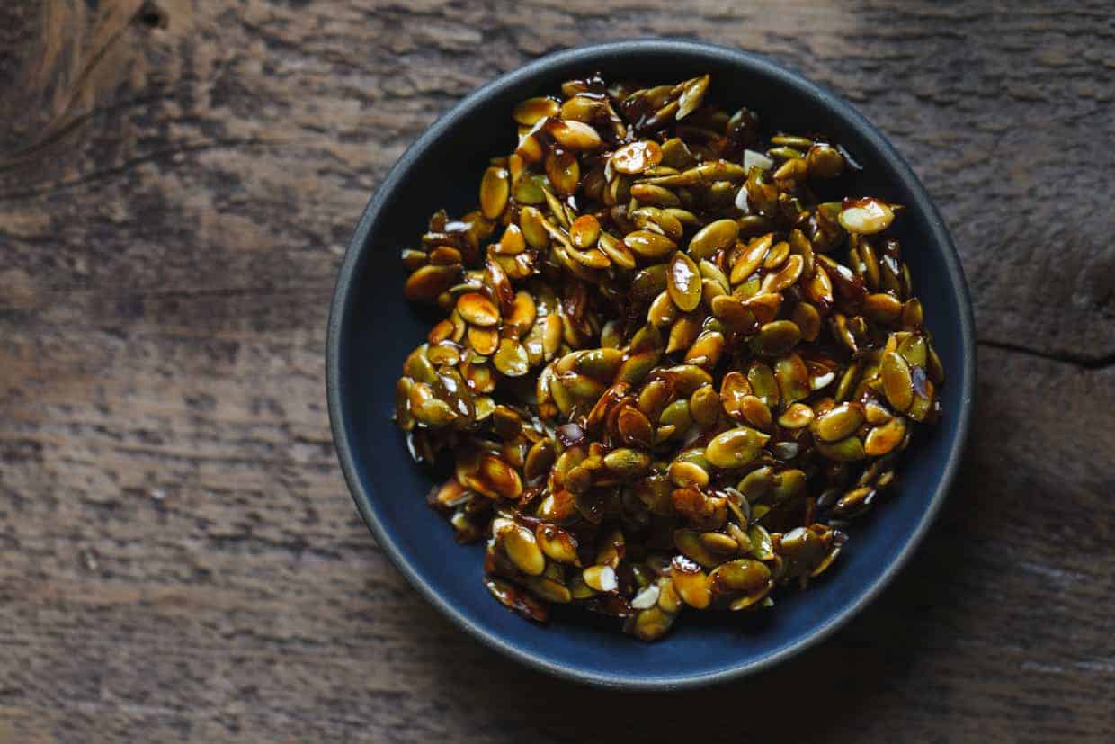 Candied Pumpkin Seed Clusters