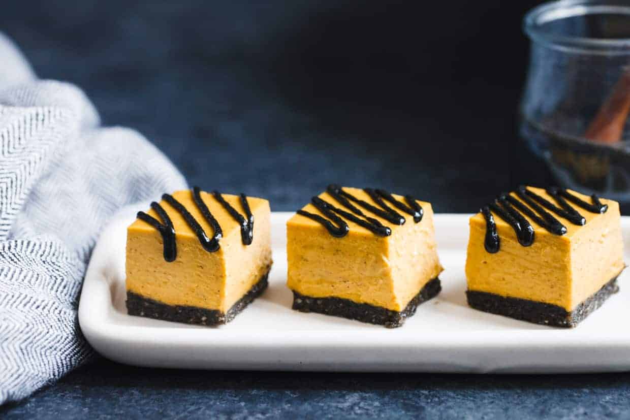 No-Bake Vegan Black Sesame Pumpkin Pie Bites