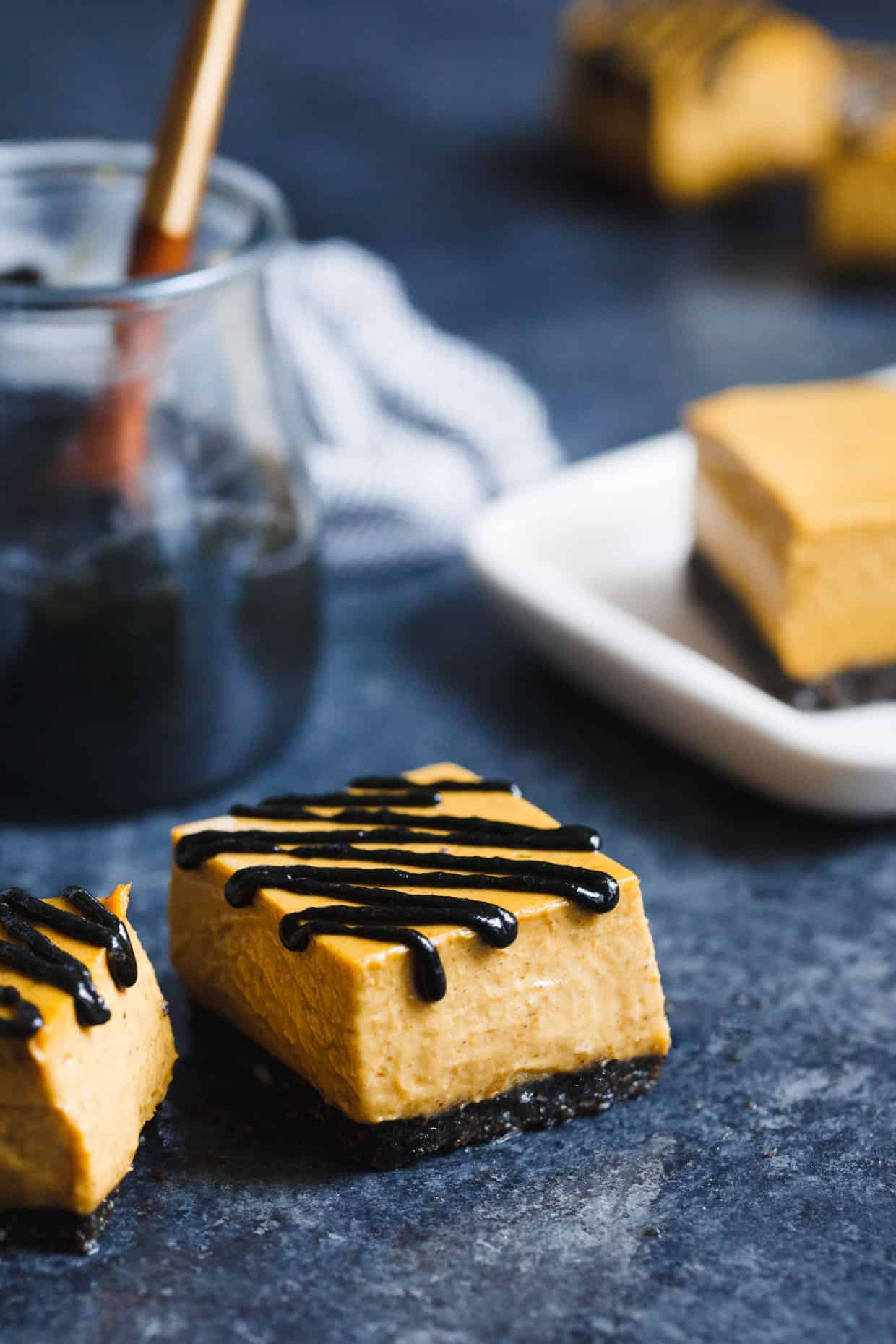 No-Bake Vegan Black Sesame Pumpkin Pie Bites