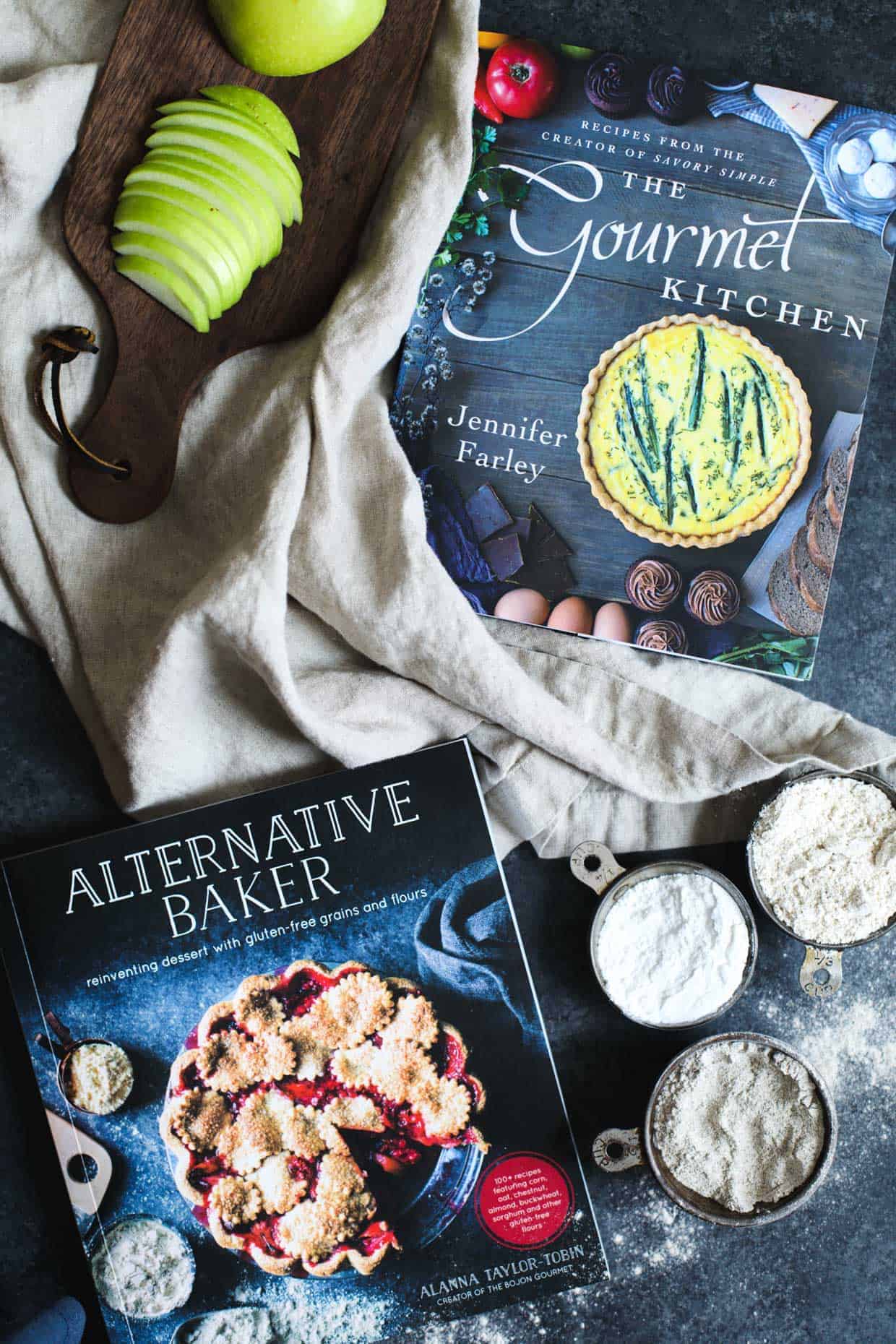 Apple, Cheddar, & Caramelized Onion Galettes with Gluten-Free Buckwheat Crust