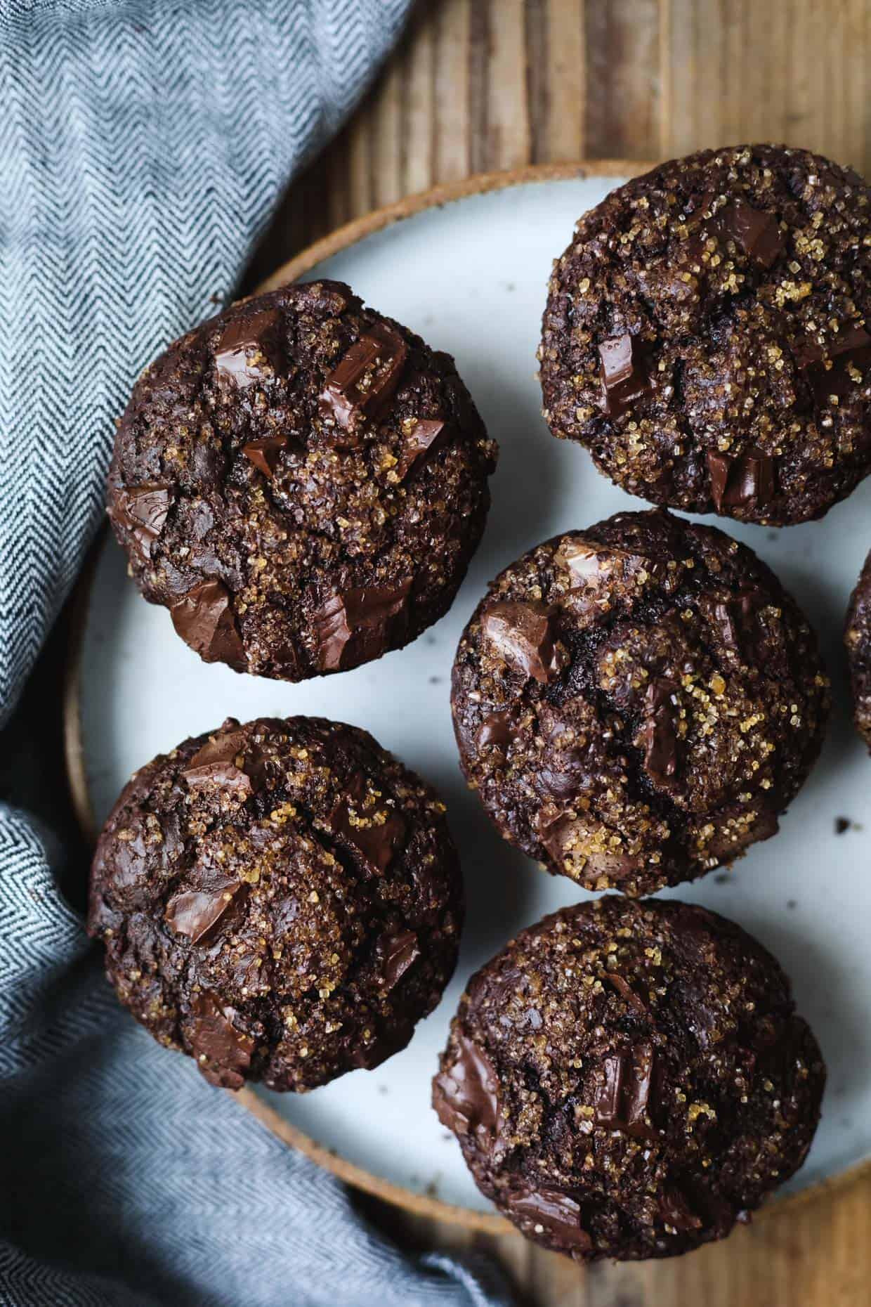 gluten-free mexican chocolate buckwheat muffins