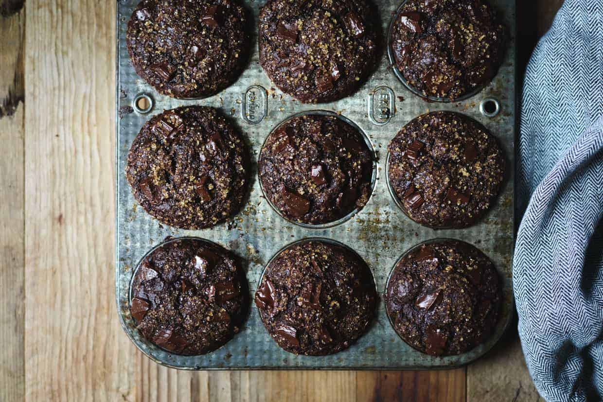 Gluten-Free Mexican Chocolate Buckwheat Muffins