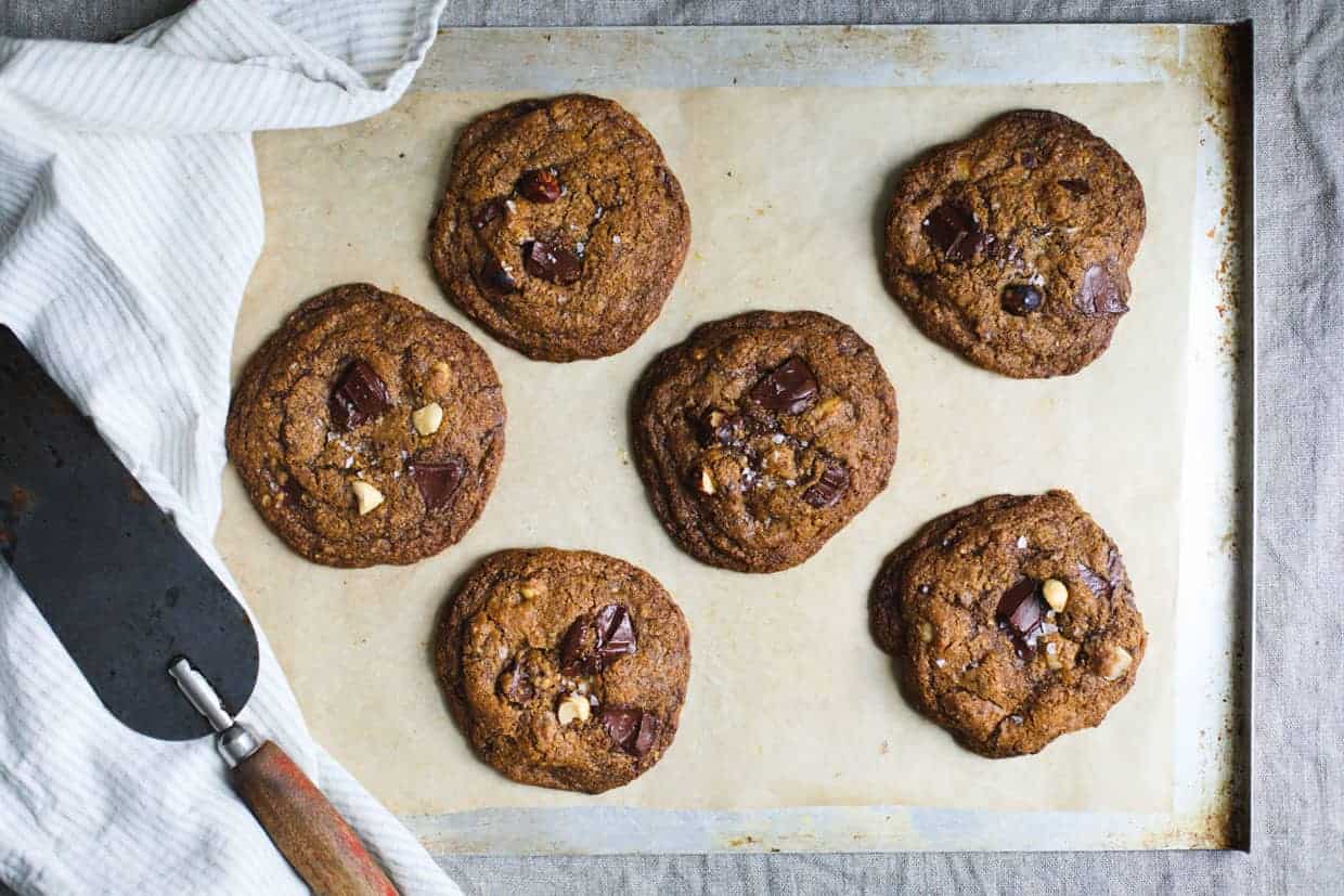 Gluten-Free Pumpkin Chocolate Chip Cookies with Hazelnuts