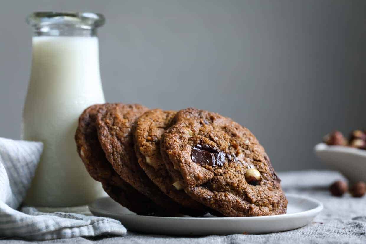 Gluten-Free Hazelnut Pumpkin Chocolate Chip Cookies