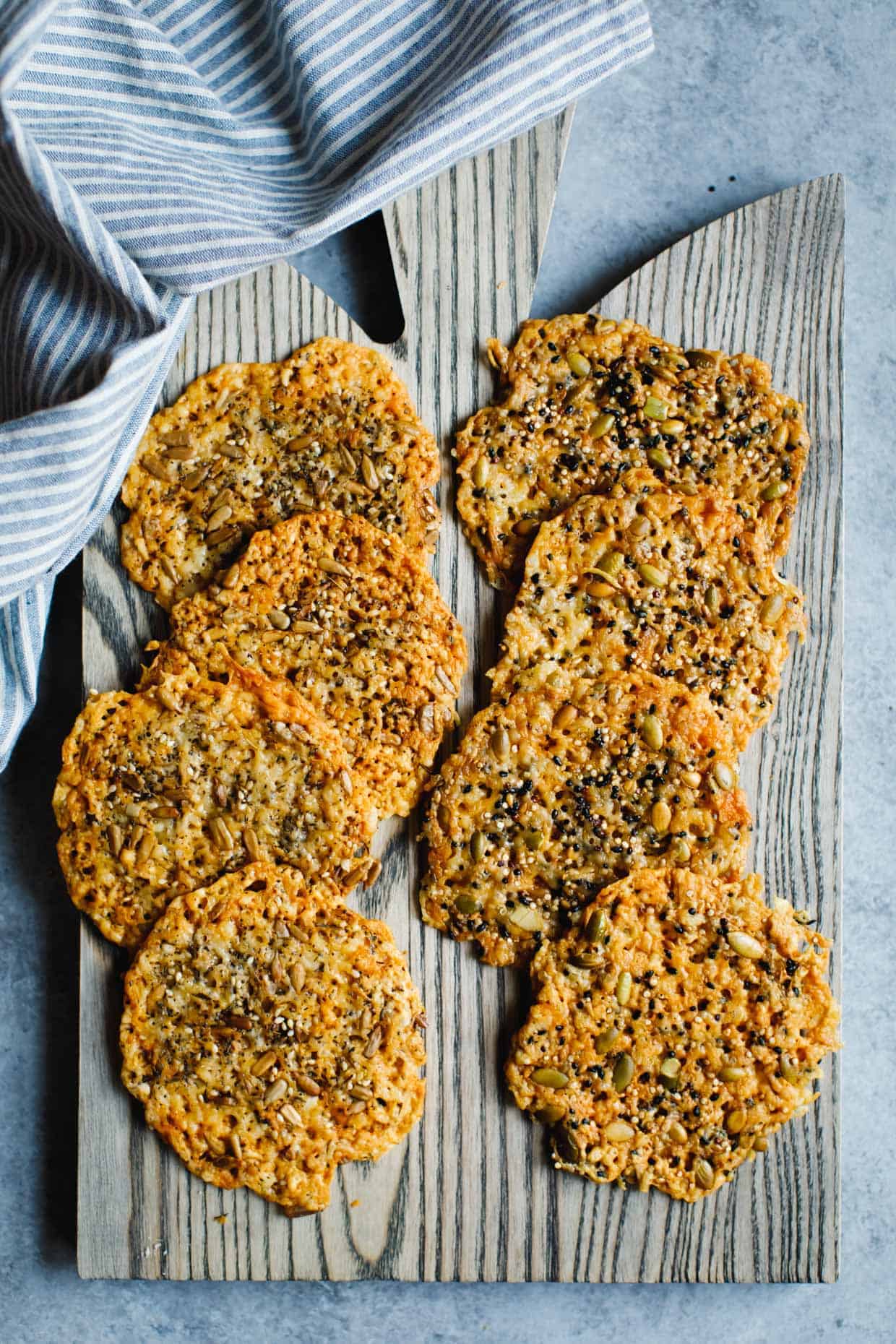 Asiago Seed & Cheese Crisps