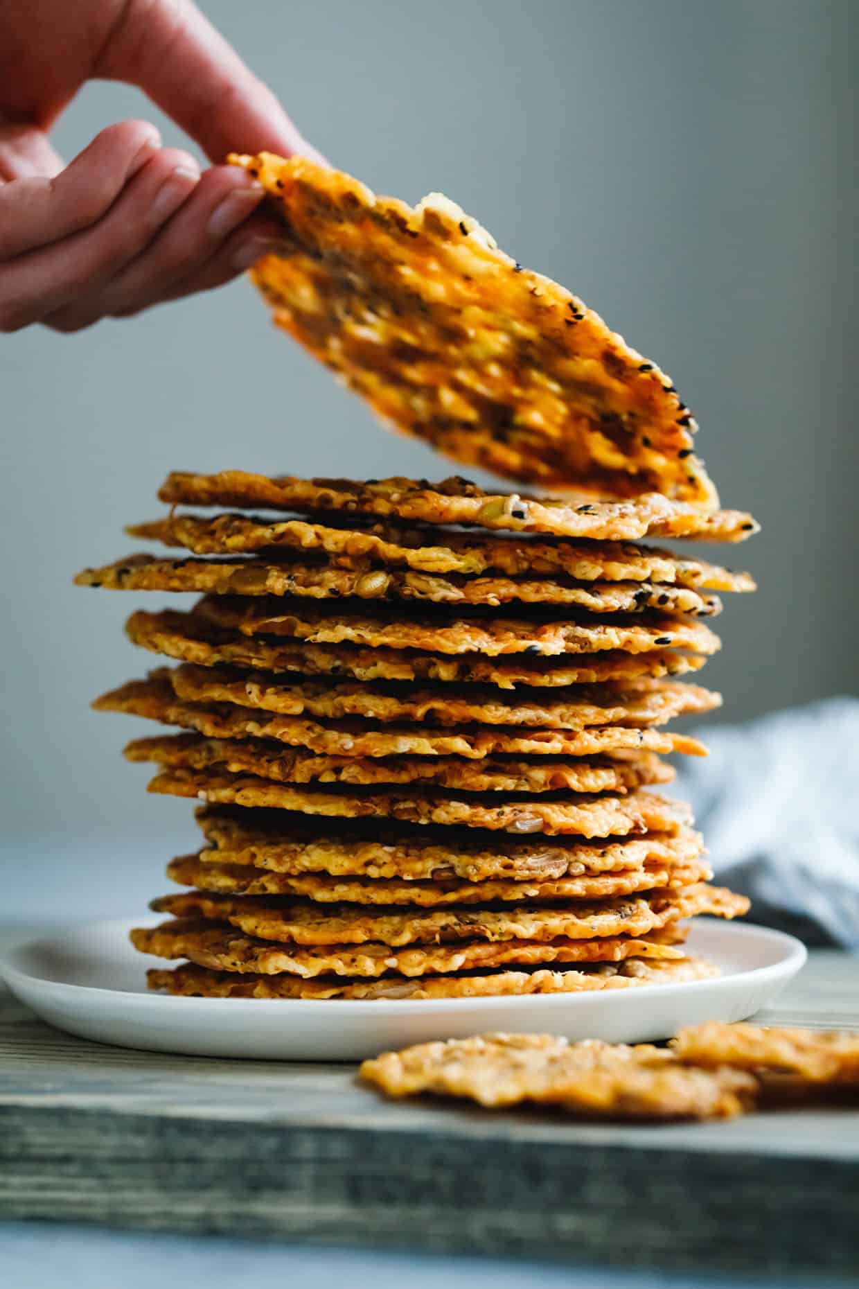 Asiago Seed & Cheese Crisps