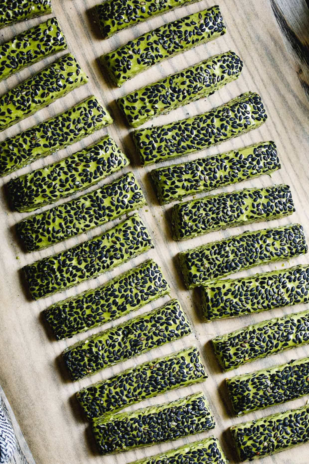 DIY Gift: Matcha Black Sesame Nougat Chews