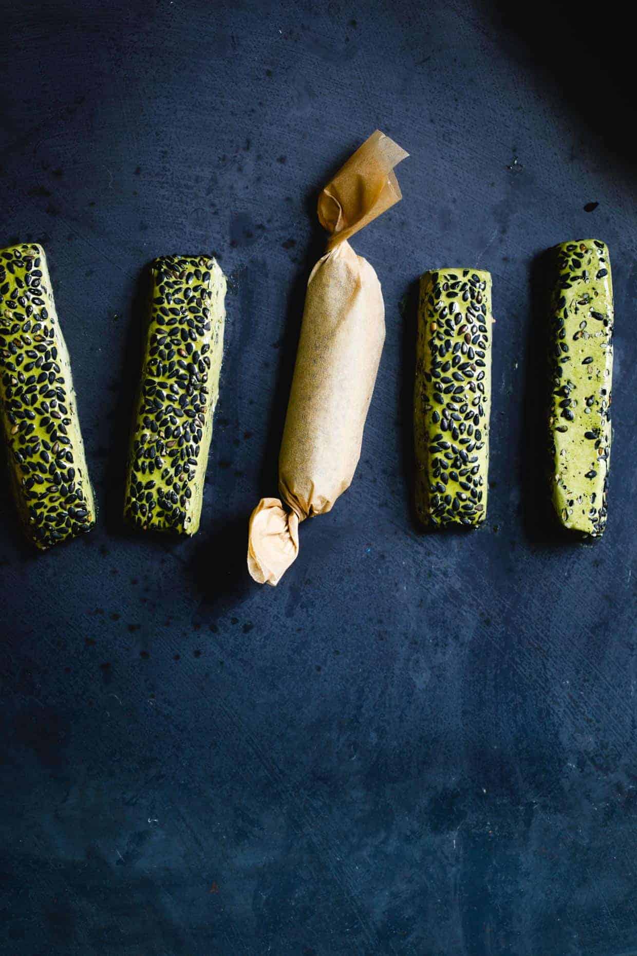 DIY Gift: Matcha Black Sesame Nougat Chews