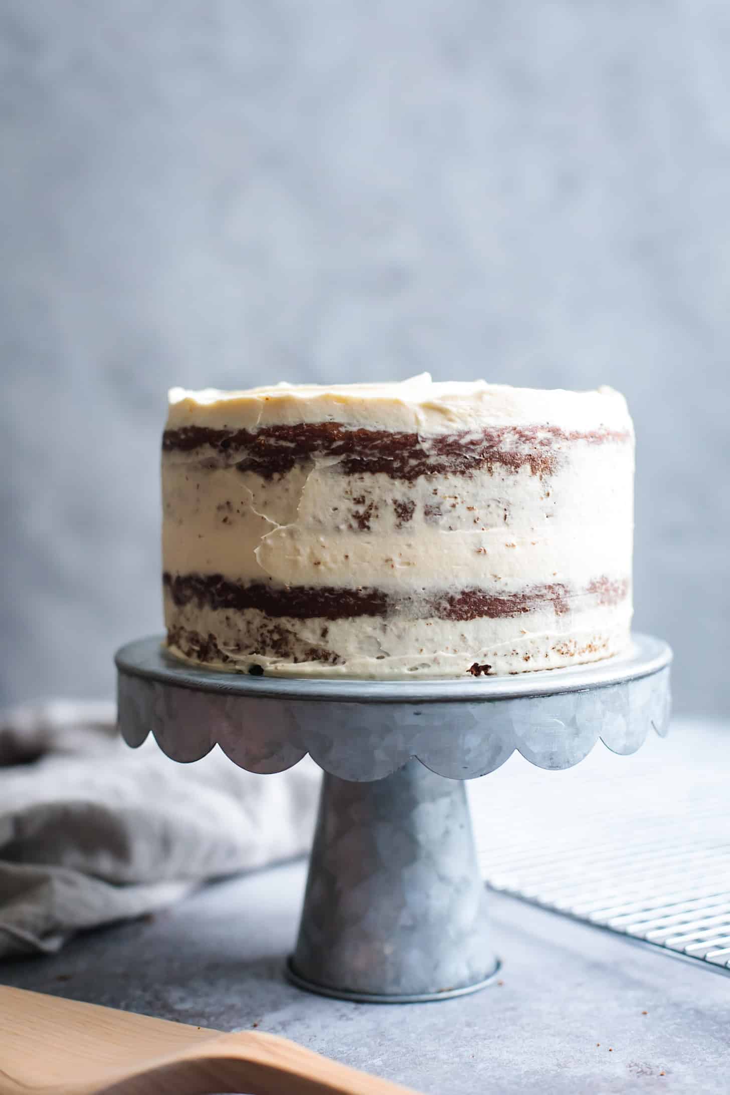 Crumb Coat on a Layered Smash Cake