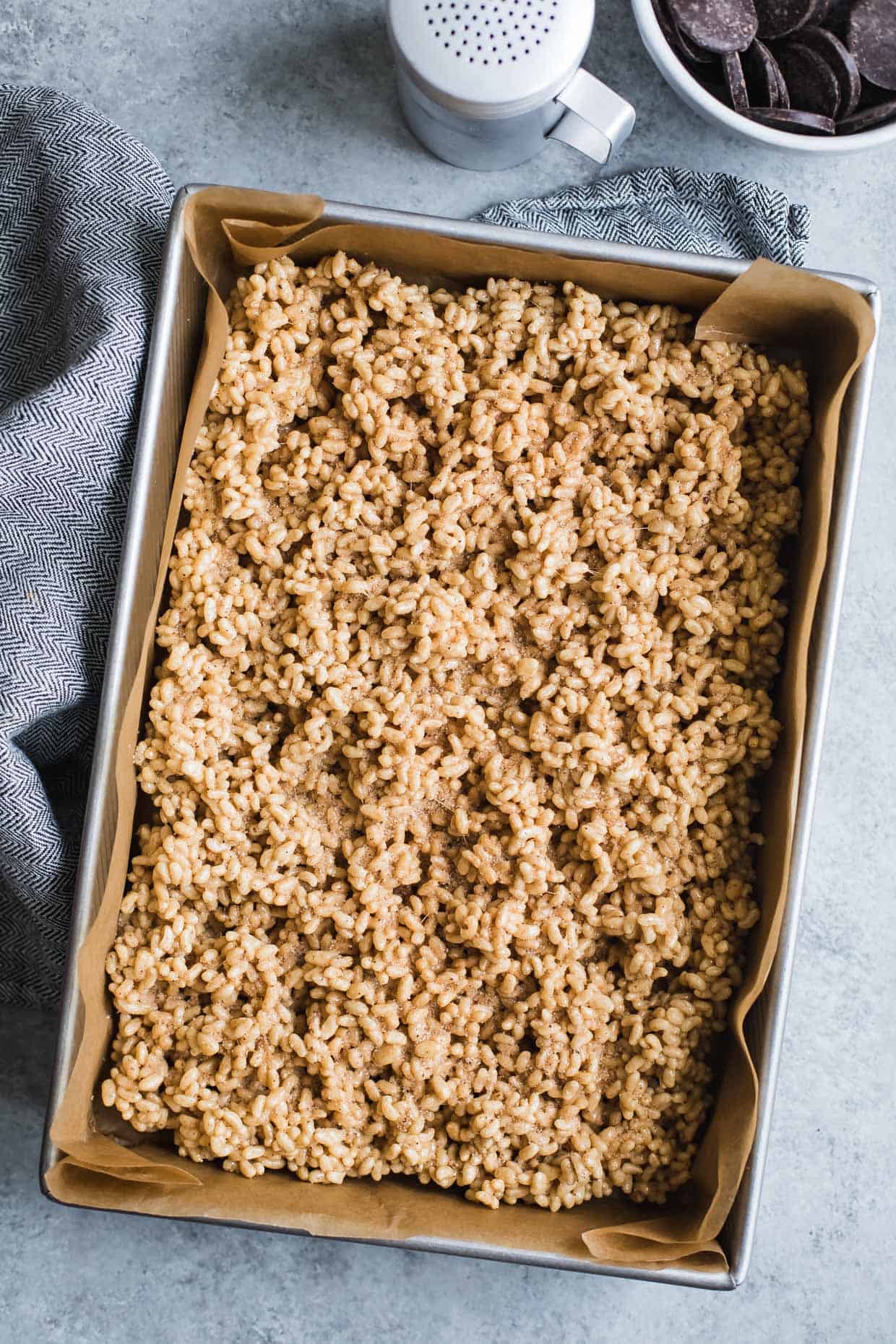 Mexican Chocolate Churro Rice Krispie Treats