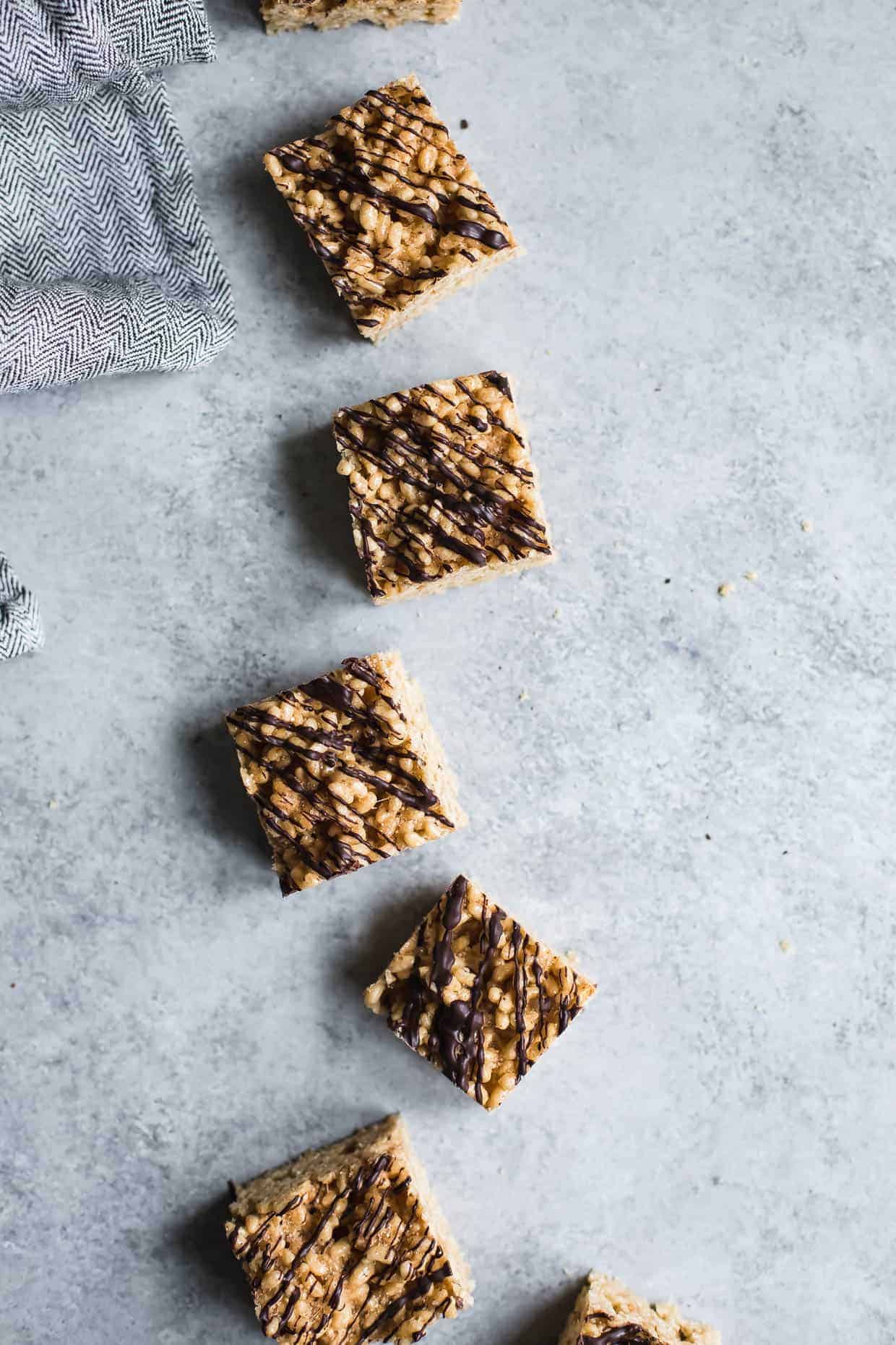 Mexican Chocolate Churro Rice Krispie Treats