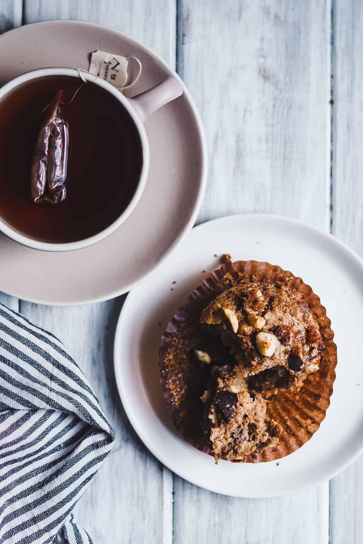 Gluten-Free Dairy-Free Hazelnut Chocolate Chunk Muffins