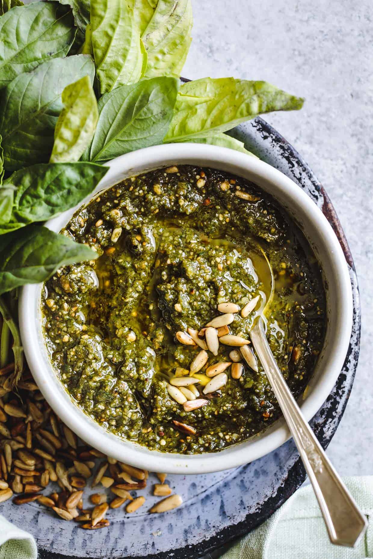 Sunflower Seed Gouda Pesto