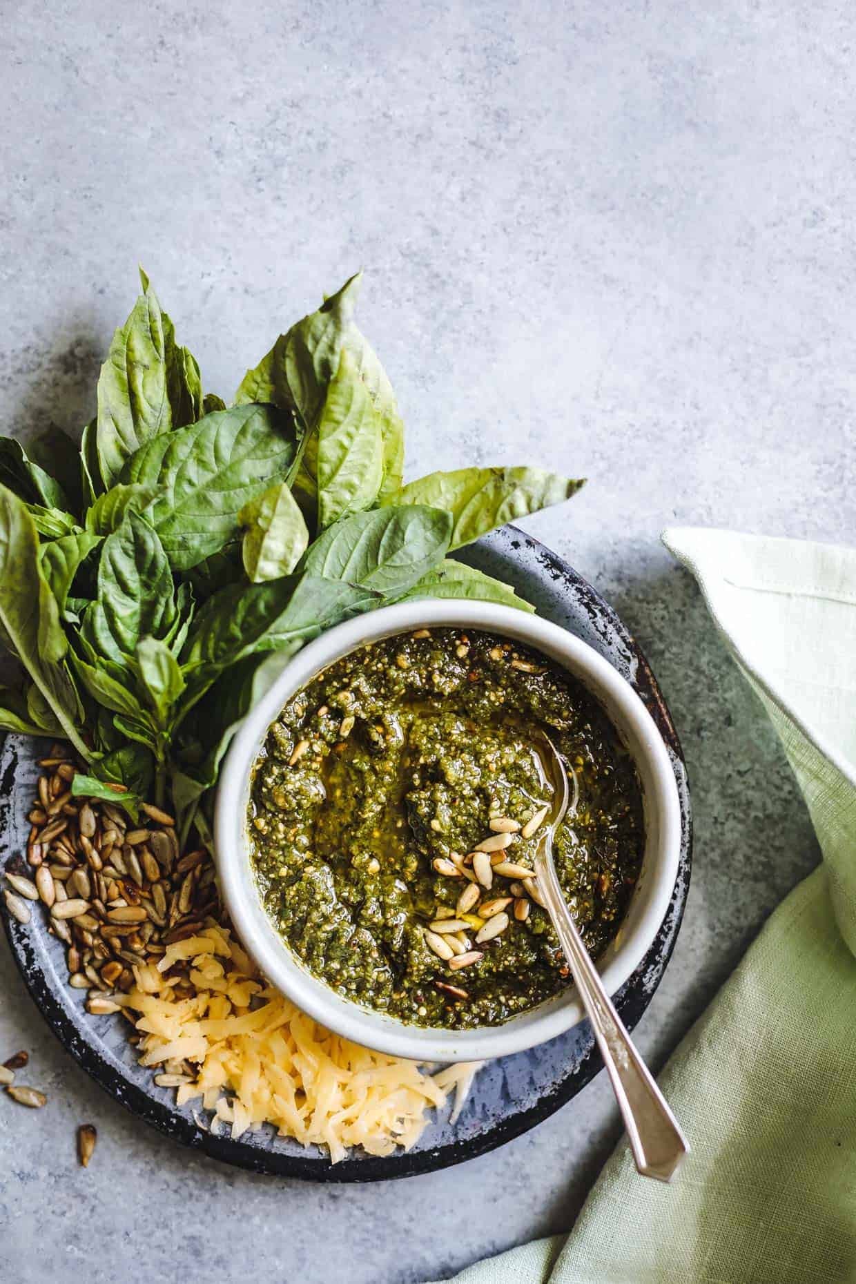 Sunflower Seed Gouda Pesto