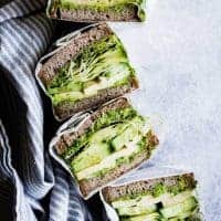 Avocado Green Goddess Sandwiches with Havarti