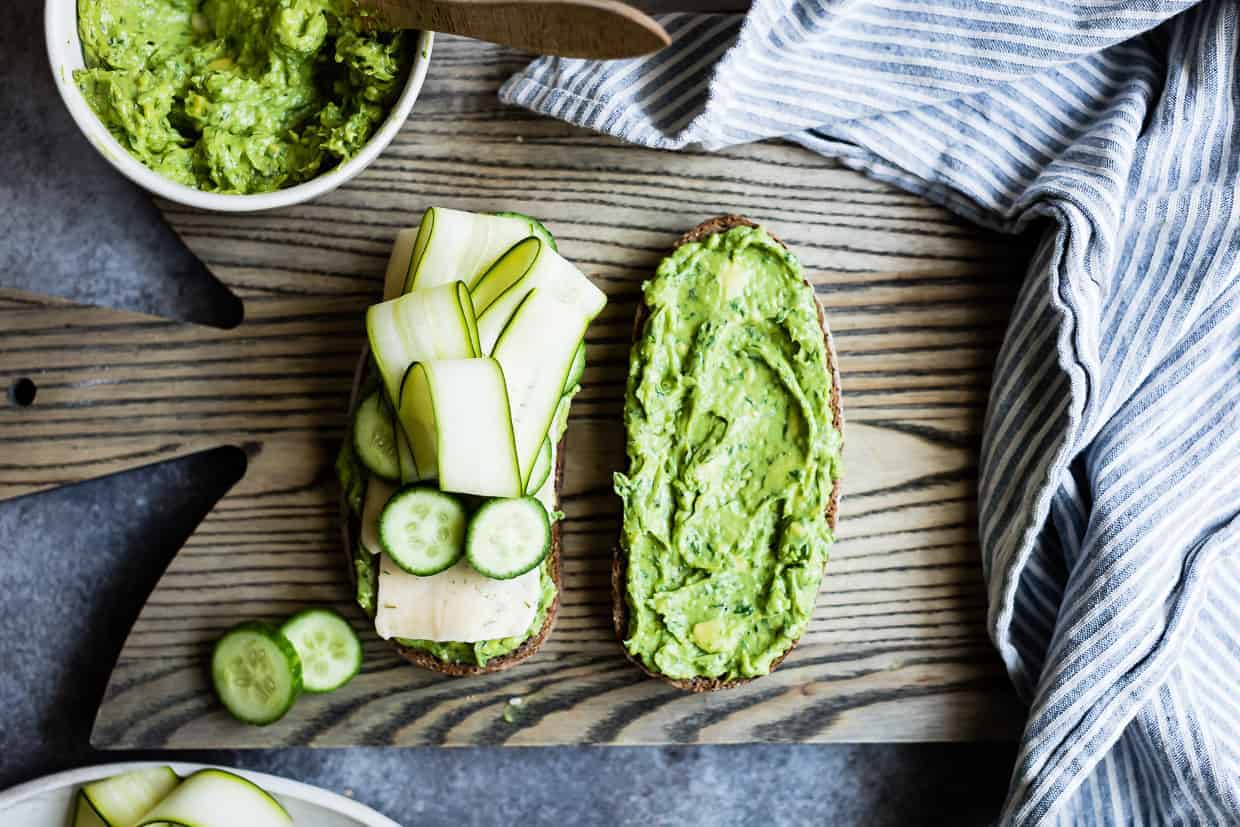 Avocado Green Goddess Sandwiches with Havarti