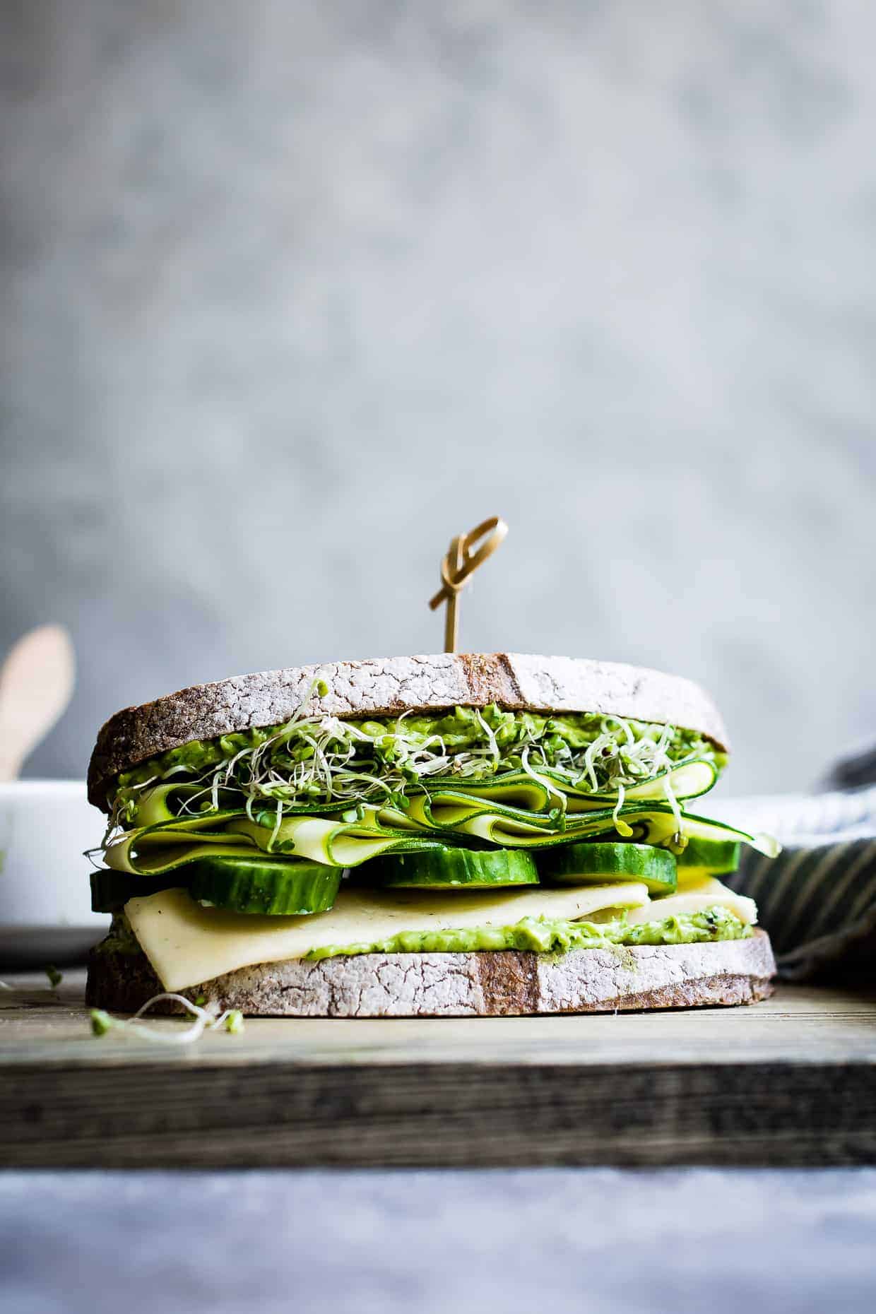 Avocado Green Goddess Sandwiches with Havarti