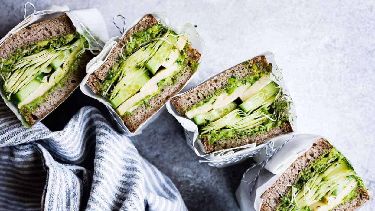 Avocado Green Goddess Sandwiches with Havarti