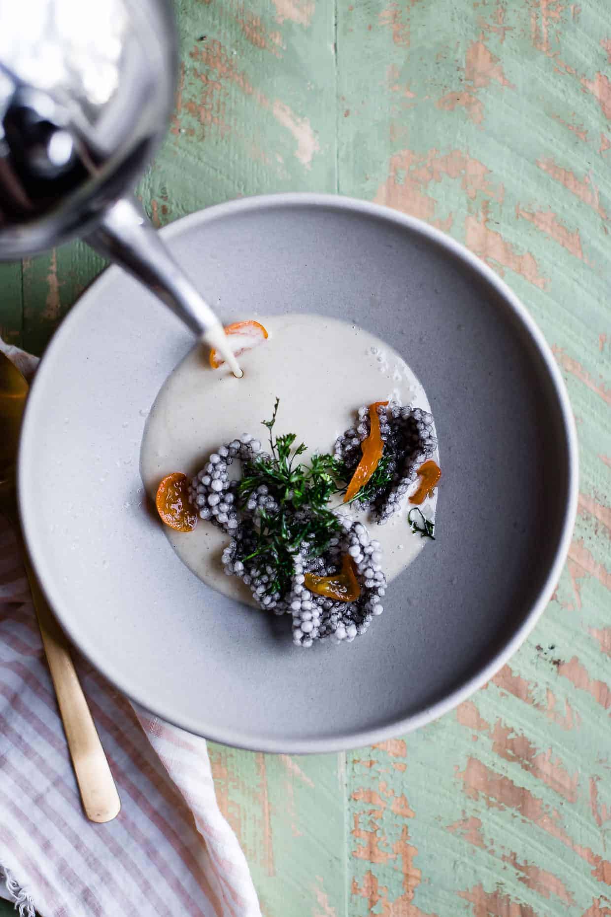 Squid Ink Tapioca Crisps