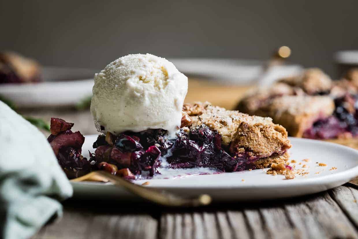 Rosemary Pear & Concord Grape Galette