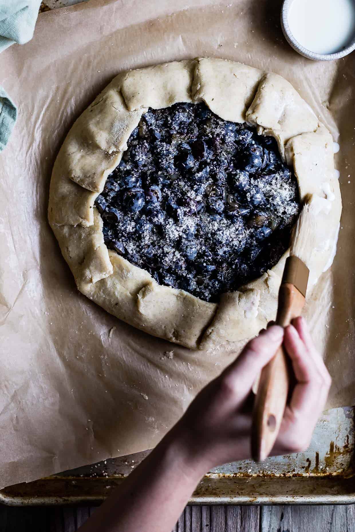 Rosemary Pear & Concord Grape Galette