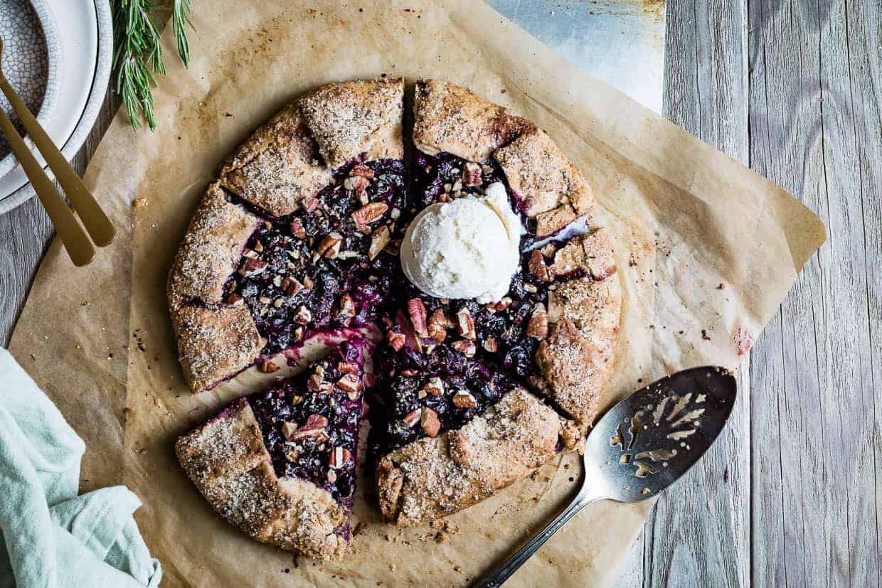 Rosemary Pear & Concord Grape Galette