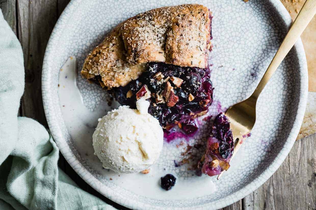 Rosemary Pear & Concord Grape Galette