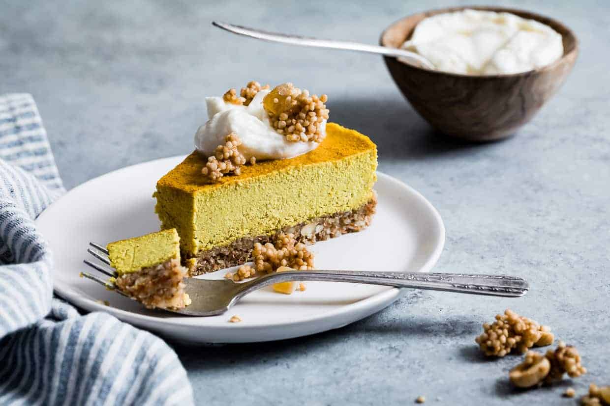 Raw Vegan Golden Milk Cheesecake-7