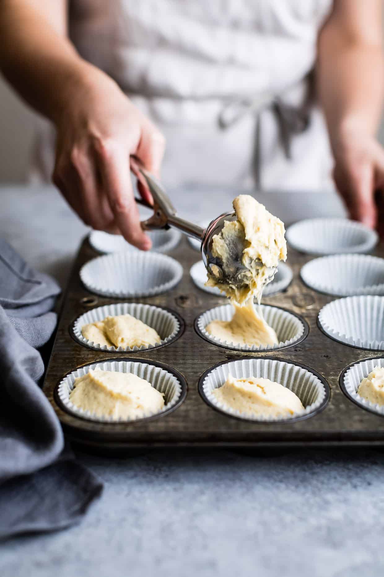 Gluten-Free Vanilla Cupcakes with Goat Cheese Frosting & Brûléed Figs