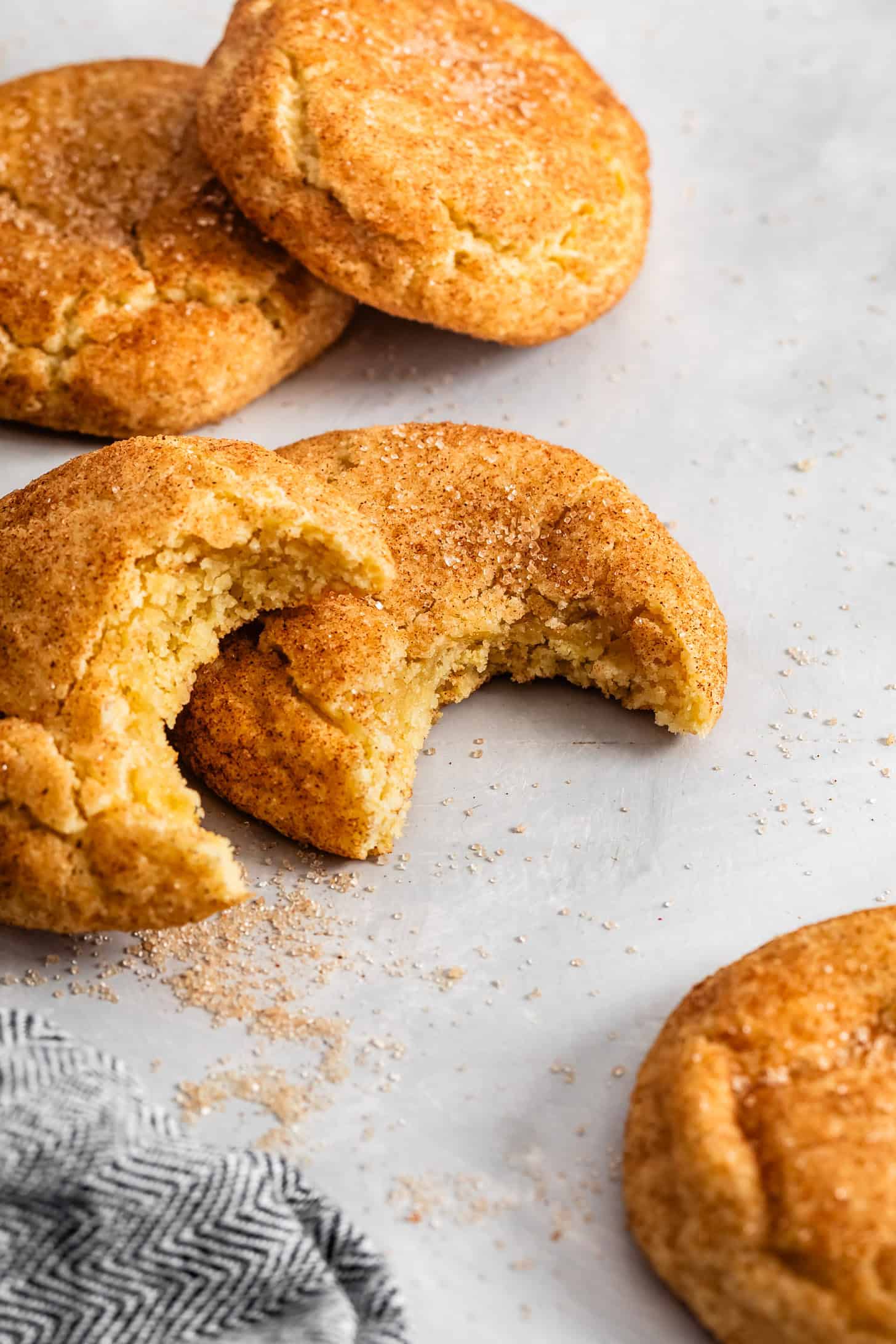 Bite of Soft & Chewy Gluten-Free Snickerdoodles