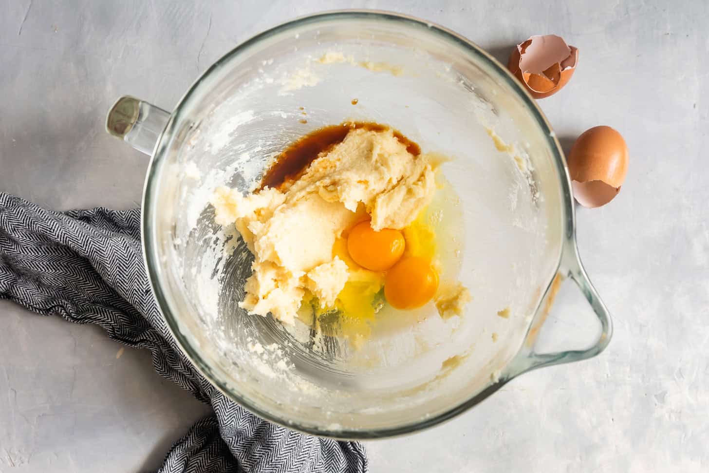 Adding Eggs & Vanilla for GF Snickerdoodles