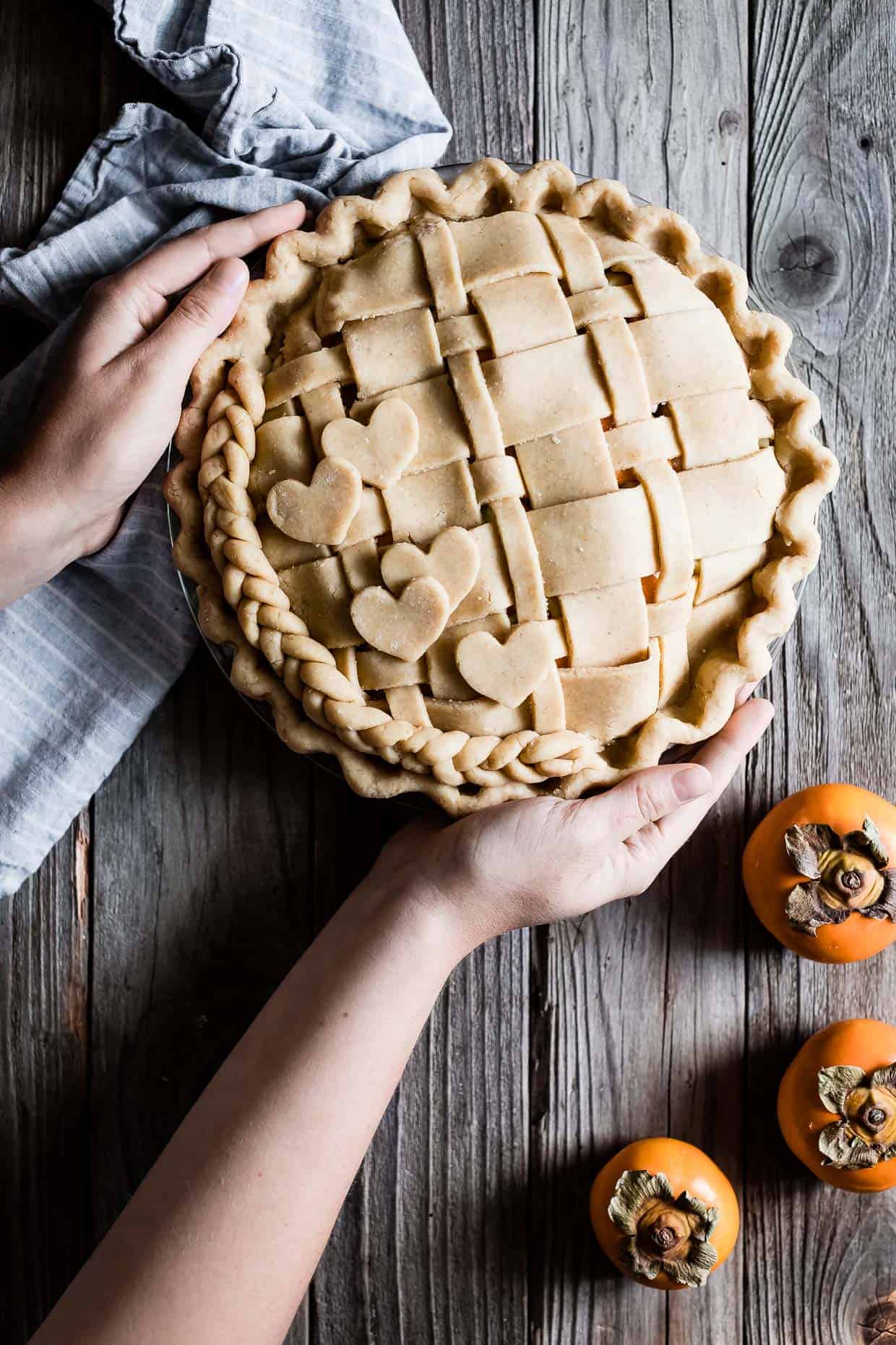 Fuyu Persimmon Pie