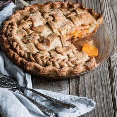 Vanilla Bean Pear Persimmon Pie