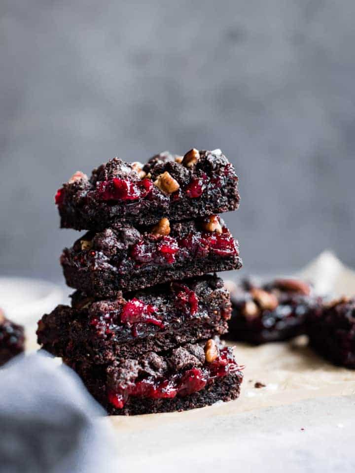 Gluten-Free Cocoa Cranberry Crumble Bars