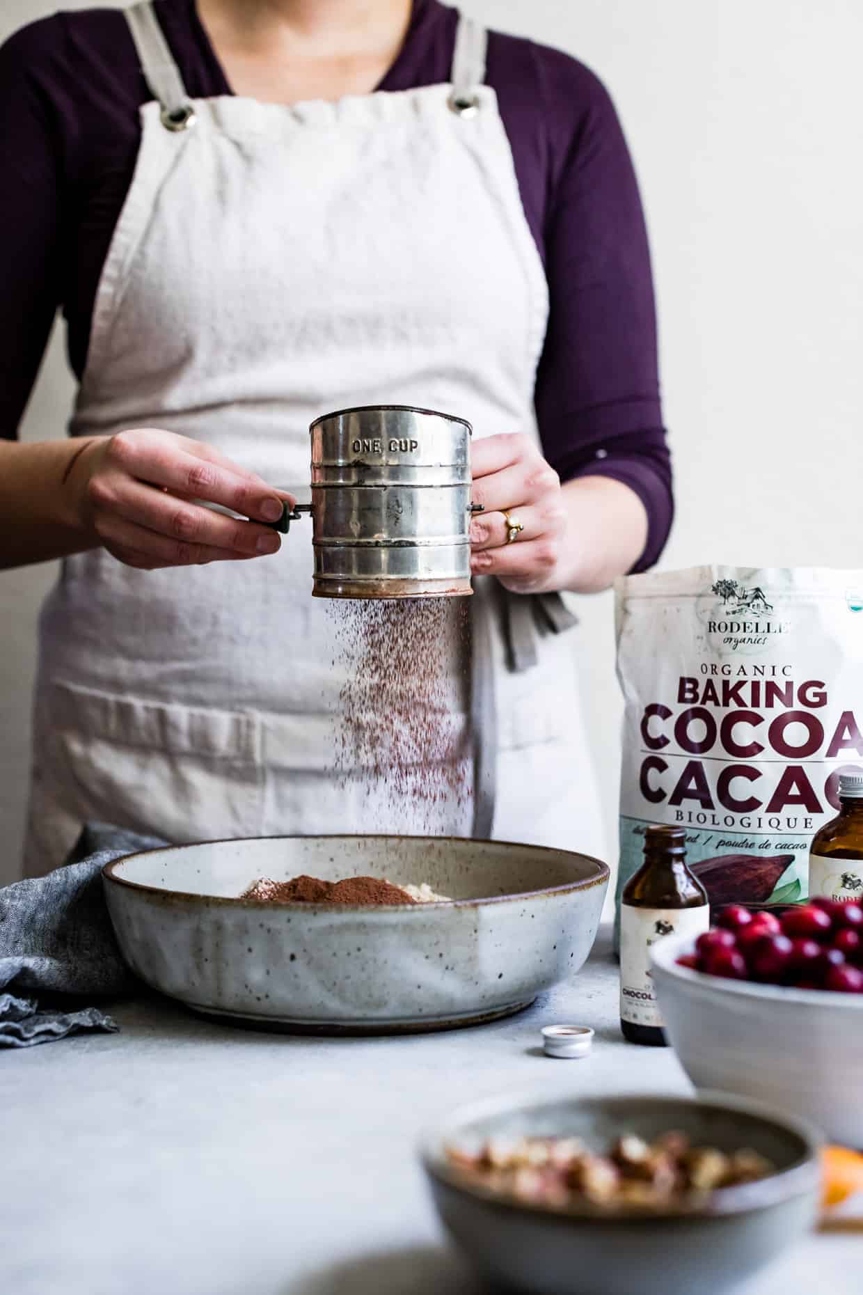 Gluten-Free Cocoa Cranberry Crumble Bars